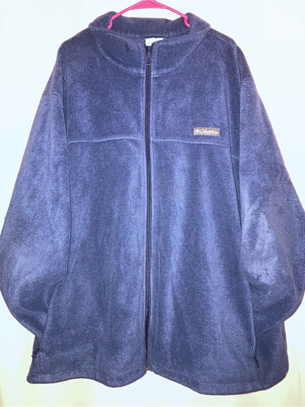 Columbia Dark Blue Full-Zip Fleece Jacket